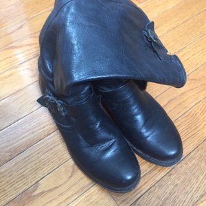 Black Frye boots, all leather, size - 6.5